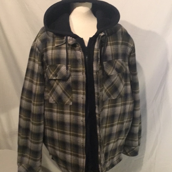 Flannel shirt jacket